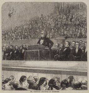 Mr Thackeray lecturing at Edinburgh by English School