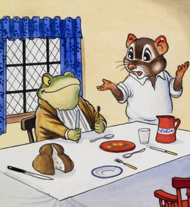 Mr Toad Waiting for His Food