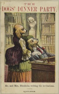 Mr. and Mrs. Bleheim Writing the Invitations by English School