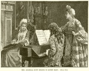 Mrs. Arabella Hunt Singing to Queen Mary