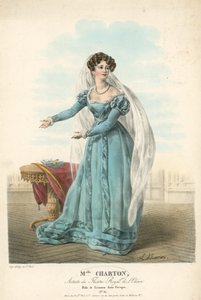 Mrs Charton, artiste du Theatre Royal de lOdeon, in the role of Leonore in Fiesque