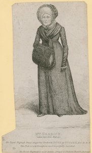 Mrs Garrick (Eva Marie Veigel), taken September 1820 by English School