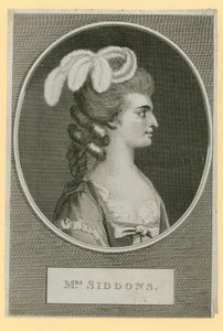 Mrs Sarah Siddons, actress