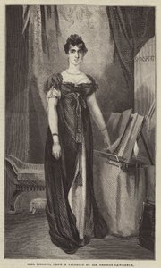 Mrs Siddons, from a Painting by Sir Thomas Lawrence by English School