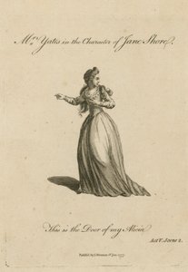 Mrs Yates in the character of Jane Shore by English School