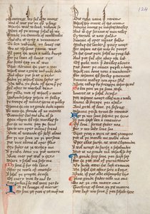 Confessio Amantis by John Gower (Ms326 f124r) by English School