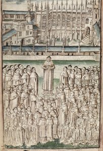 Life of William of Wykeham by Thomas Chaundler (Ms. New Coll 288, f3v) by English School
