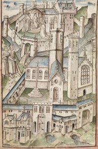 Life of William of Wykeham by Thomas Chaundler (Ms. New Coll 288, f4v)