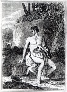Mungo Park in Africa, an illustration from 