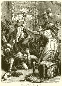 Murder of Rizzio by English School