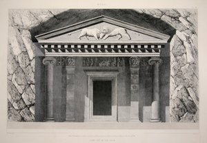 Myra - Tomb Cut in the Rock, pub. 1863 by English School