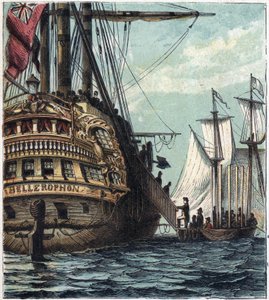 Napoleon I is Delivered to the English. Boarding from Napoleon to Sainte-Helene Aboard the Bellerophon on July 15