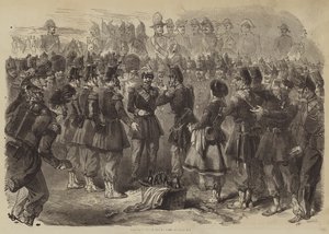Napoleon the Third in Camp at Chalons by English School