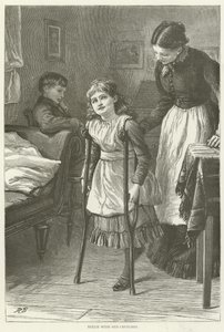 Nellie with Her Crutches by English School