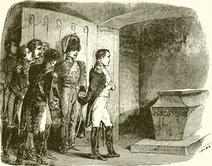 Napoleon at the Tomb of Frederick the Great by English School