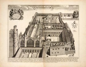 New College, plate 19 from Oxonia Illustrata by David Loggon, Oxford 1675 by English School