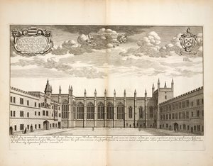 New College, plate 20 from Oxonia Illustrata by David Loggon, Oxford 1675 by English School