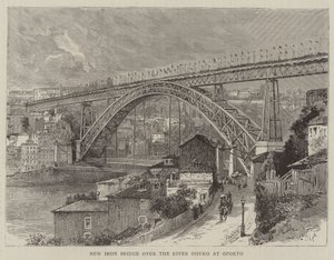 New Iron Bridge over the River Douro at Oporto