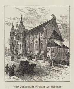 New Jerusalem Church at Anerley (engraving) by English School