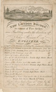 New London Bridge - John Rennie Engineer by English School