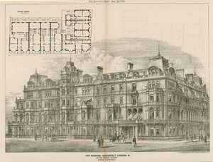 New Mansions, Chesterfield Gardens, London W, John Thomas Wimperis, Architect by English School