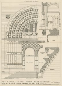 New Natural History Museum, South Kensington, London by English School