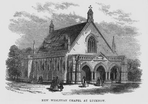 New Wesleyan Chapel at Lucknow by English School