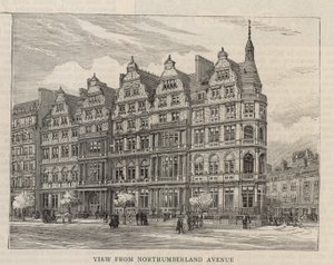 New Building of the Constitutional Club in Northumberland Avenue: View from Northumberland Avenue by English School