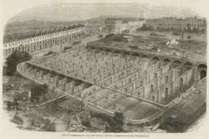 New reservoir of the New River Company, Claremont Square, Pentonville by English School