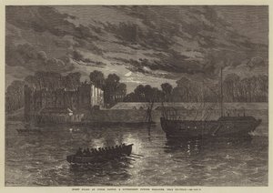 Night Guard at Upnor Castle, a Government Powder Magazine, near Chatham by English School