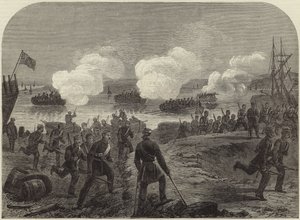 Night Attack of the Kent Artillery Volunteers in Ore Creek by English School
