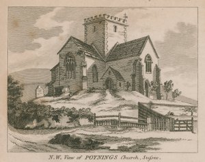 North-West View of Poynings Church in Poynings