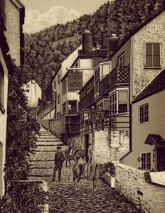 North Devon: Clovelly, Main Street