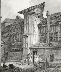 North East View of an old house lately standing in Sweedon
