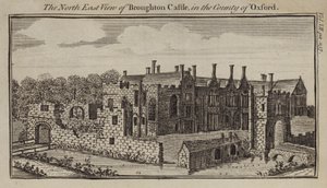 North East view of Broughton Castle, Oxfordshire by English School