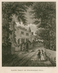 North front of Strawberry Hill, Twickenham, London by English School