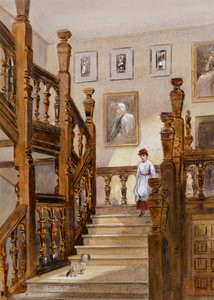 North Stairs, Audley End House, Late 19th Century by English School