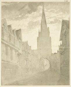 North View of St Mary Redcliffe Church from Redcliffe Street by English School