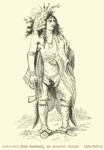 Not-o-way (the thinker), an Iroquois Indian by English School