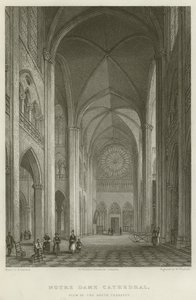 Notre Dame Cathedral, View of the South Transept by English School