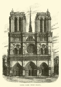 Notre Dame, West Front by English School