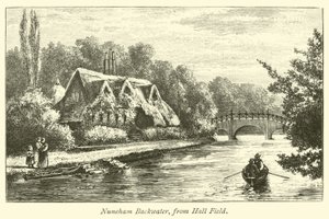 Nuneham Backwater, from Hall Field by English School
