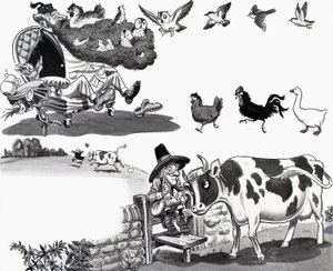 Nursery Rhyme Illustration by English School