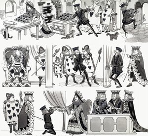 Nursery Rhyme Illustration: Queen of Hearts