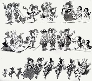 Nursery Rhyme Illustrations by English School