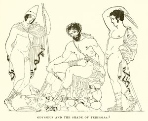 Odysseus and the Shade of Teiresias by English School