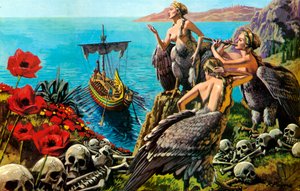 Odysseus and the Sirens by English School