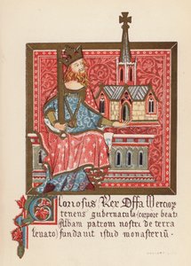 Offa, King of Mercia by English School