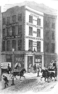 Office of the Illustrated London News, 1842 by English School