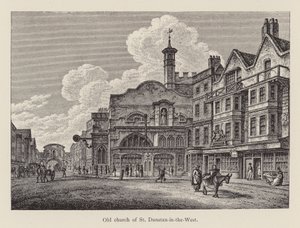 Old Church of St Dunstan-in-the-West by English School